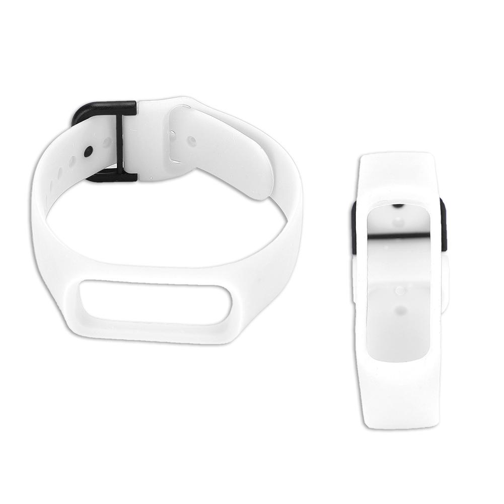 One Piece   Color Silicone Watch Strap for     Fit-e SM-R375 (White)