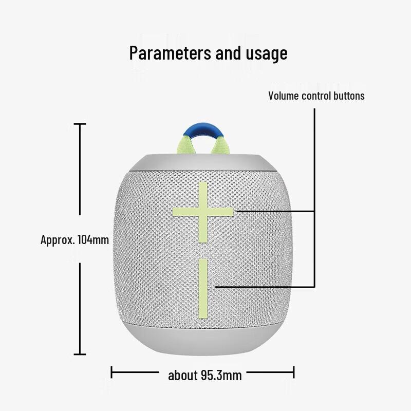Logitech UE WONDERBOOM 3 Portable Bluetooth Speaker CN plug (adapter included)