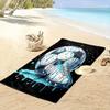 Dripping soccer delight Print beach towel, quick drying, suitable for travel, outdoor sports, jogging, the beach and swimming, gift