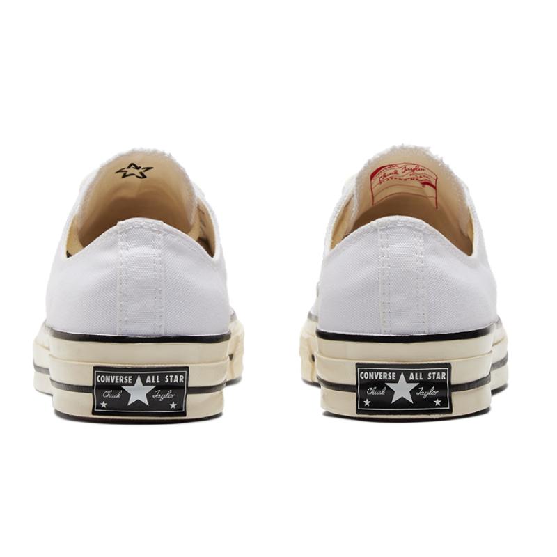 Converse Chuck 70 Chuck Taylor All Star Comfortable and Versatile Low-Top Canvas Shoes Unisex White