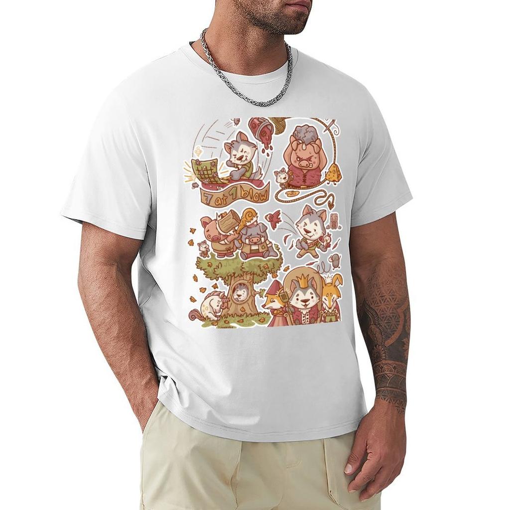 The Brave Little Tailor (Ochre Pastel) TShirt Casual Loose Daily Wear TShirt