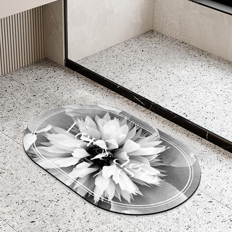 

Диатомовая грязь Водопоглощающий коврик Коврик для ног Коврик для двери ванной комнаты Диатомовая земля Коврик для унитаза Противоскользящий Быстросохнущий Коврик для пола Мягкий коврик для ванной комнаты 40*60CM