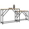 VidaXL Tables console gigognes 2 pcs chêne sonoma bois d'ingénierie 837803