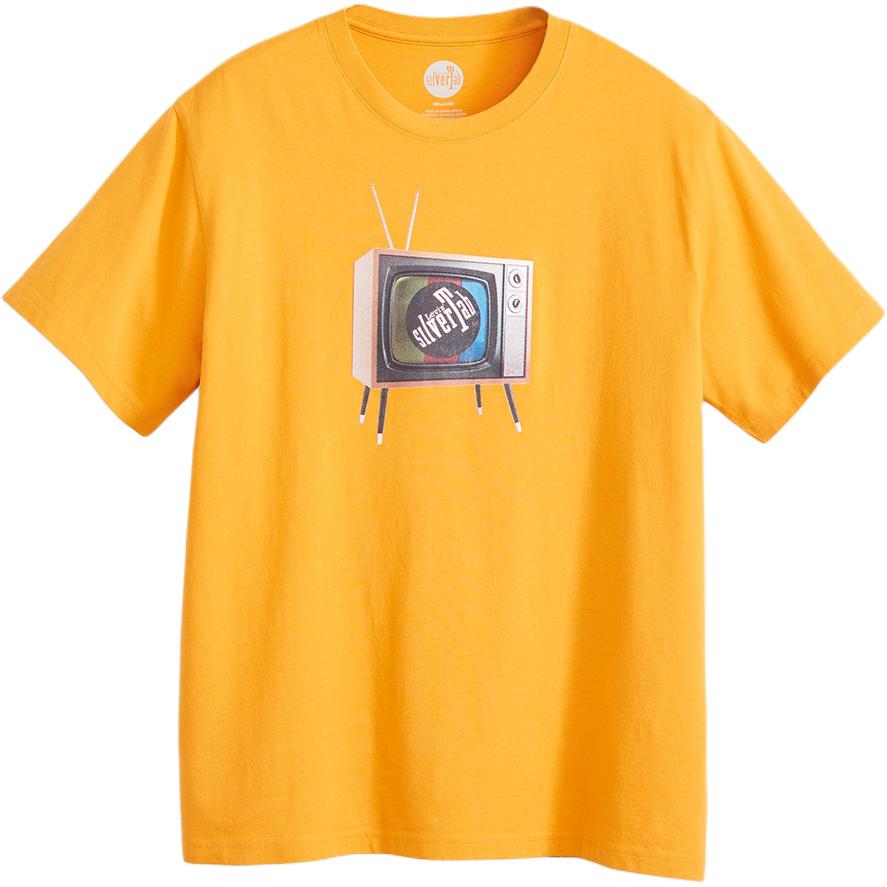 Levis Silver Label Printed Crew Neck Short Sleeve T-Shirt Men Tops Yellow 16143-1586