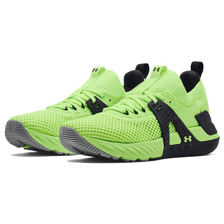 Under Armour Pánské tenisky Project Rock 4 Quirky Lime Zelená Černá 3023695-303