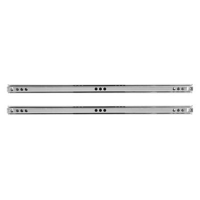 2er Set 342x17mm Kaltgewalzter Stahl Schubladenschiene Kugellager Auszug für Schrank Sideboard