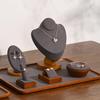 Woodten Wooden Jewelry Large Jewelry Accessory and Small Item Professional Jewelry Display Dark Tray, Tray, Storage, (Large, Gray)