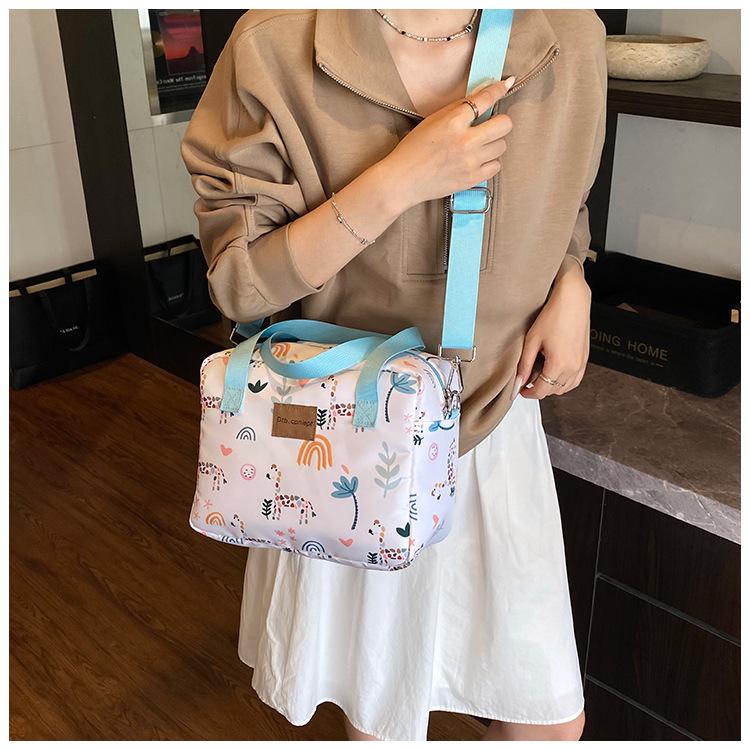 Mama & Baby Niedliche Cartoon Ausflug Handtasche - 2025 Neu Einzelne Schulter Crossbody & Lunchtasche