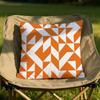 Orange Geometric Cushion Cover Soft Reversible Durable Pillow Cover MultiScene Use for Home Car Daily Comfort