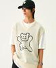 Graver [Unisex] Big Line Bear Smile Knit Vest_Cream