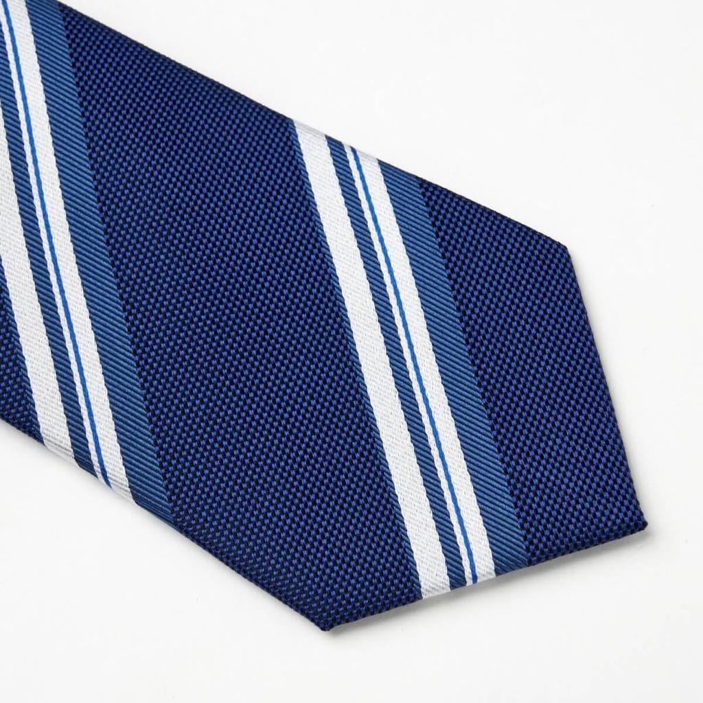[Ogier] Men's 100% Silk Jacquard Tie, Regular Tie, Regimental Stripe, Gift, Business, Stylish, 8cm Width