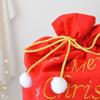 Christmas Red Non-woven Santa Claus Toys Storage Bags Large Christmas Drawstring Gift Bags Christmas Santa Claus Sacks
