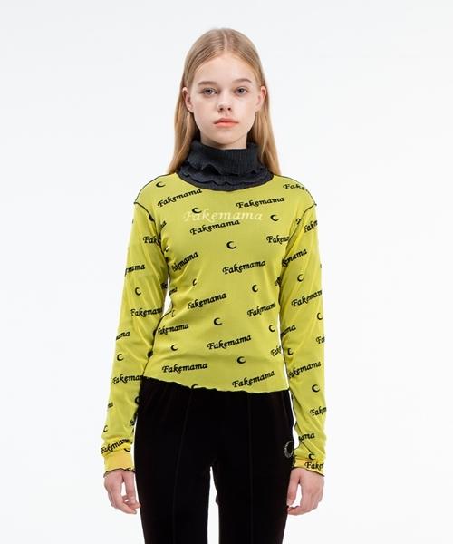 Fake Mama See-Through Top [Yellow] Yellow