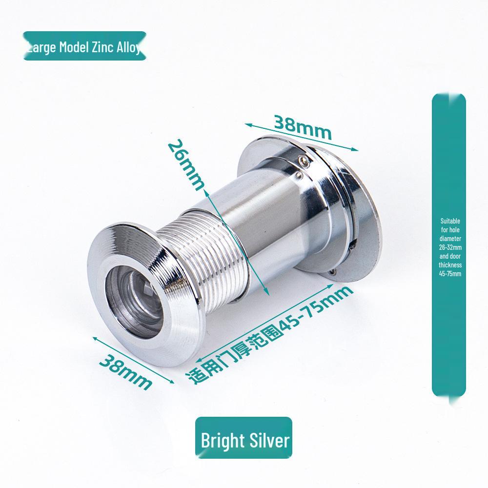 Zinc Alloy Adjustable Peephole Viewer - Anti-pry HD Cat Eye for Apartment Doors