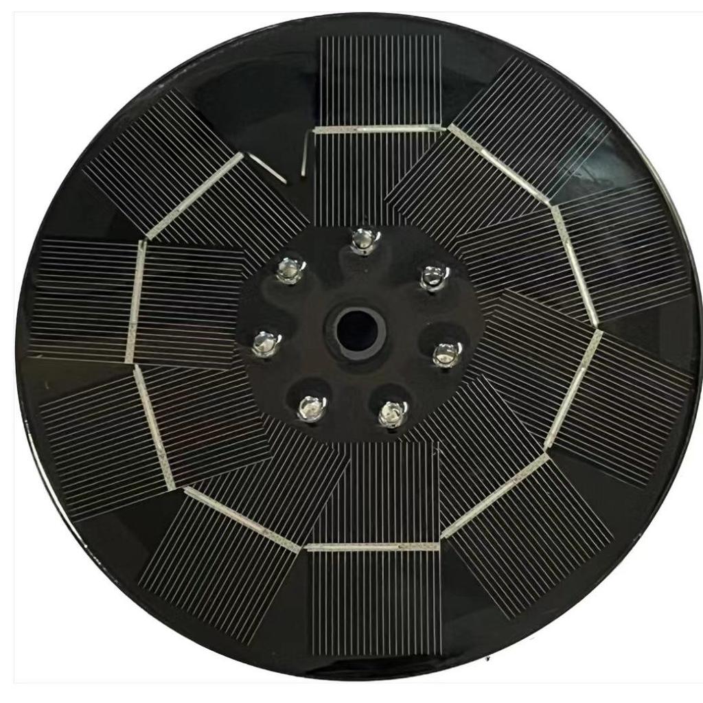 High-Power Solar Floating Pond Fountain for Oxygenation