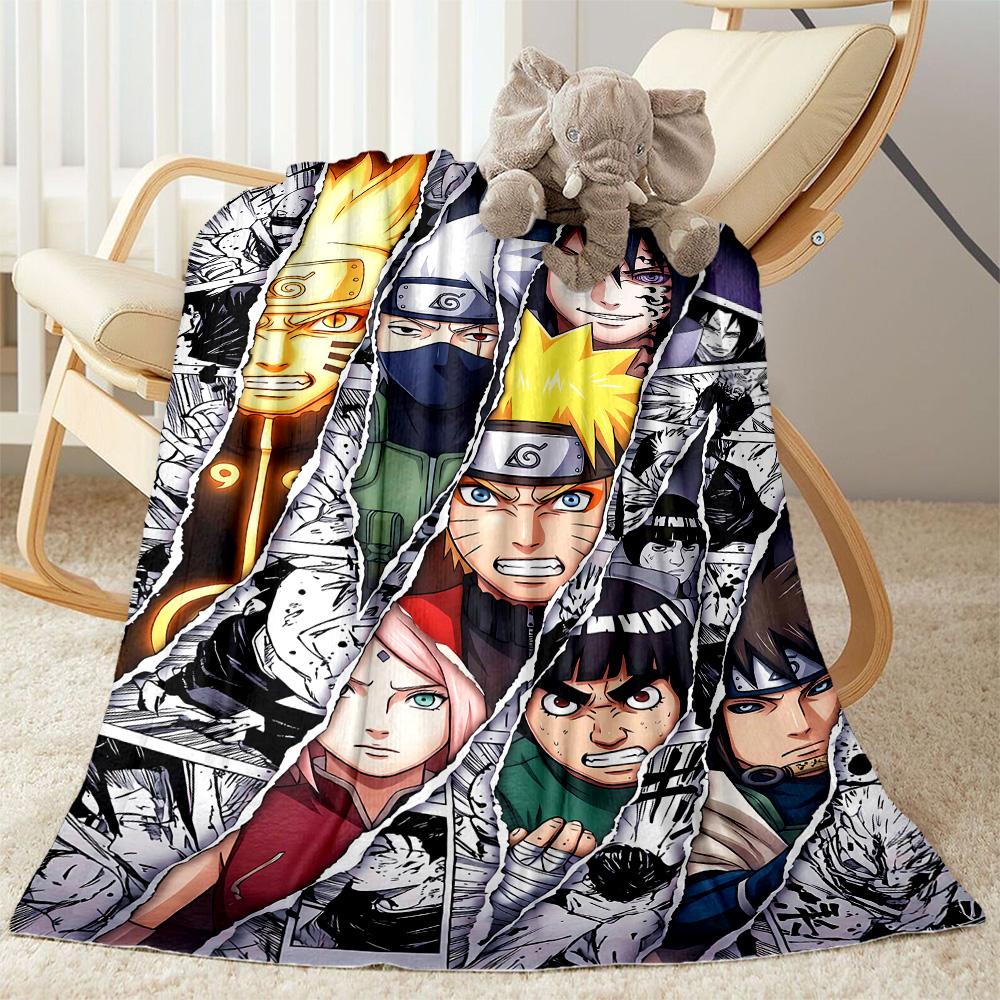 Naruto And Nine-tailed Fox Suitable Blanket for Offices, Travel, Living Rooms Also a Good Gift for Friends and Family Suitable for All Seasons.