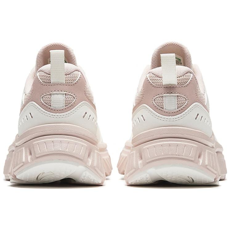 Anta Cushioning Slip Resistant Low Top Running Shoes Women's White Gray 922345571-7