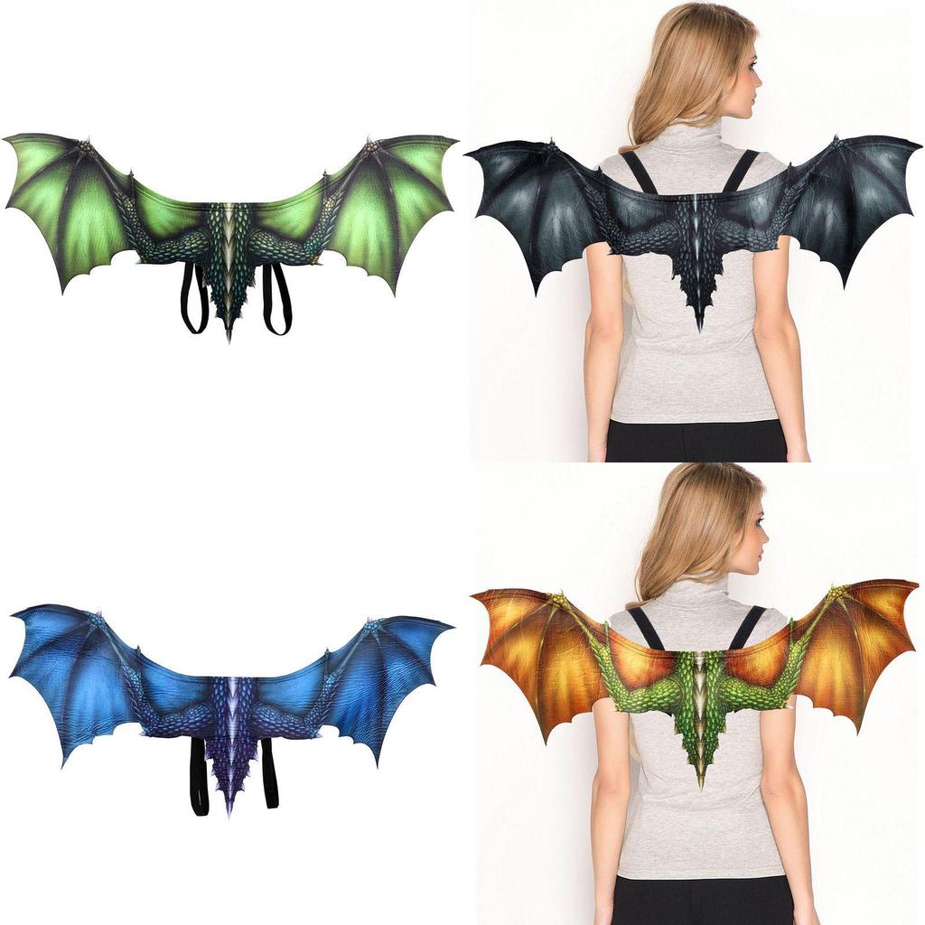 Colorful Non-woven Dragon Wings For Adults And Teens Perfect For Halloween Events