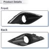 Front Right Fog Light Grill for Mitsubishi Outlander 2016-2019 Front Lower Bumper Fog Light Cover Inserts ABS 1 Pc