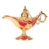 Magic Genie Lamp Exquisite Colorfast Eye Catching Alloy Embossed Pattern Genie Lamp for Bedroom Office