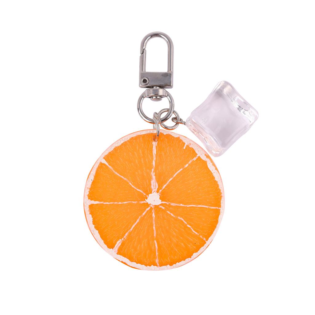 Korean Version Acrylic Plate Fruit Keychain Summer Large Size Personalized Bag Pendant