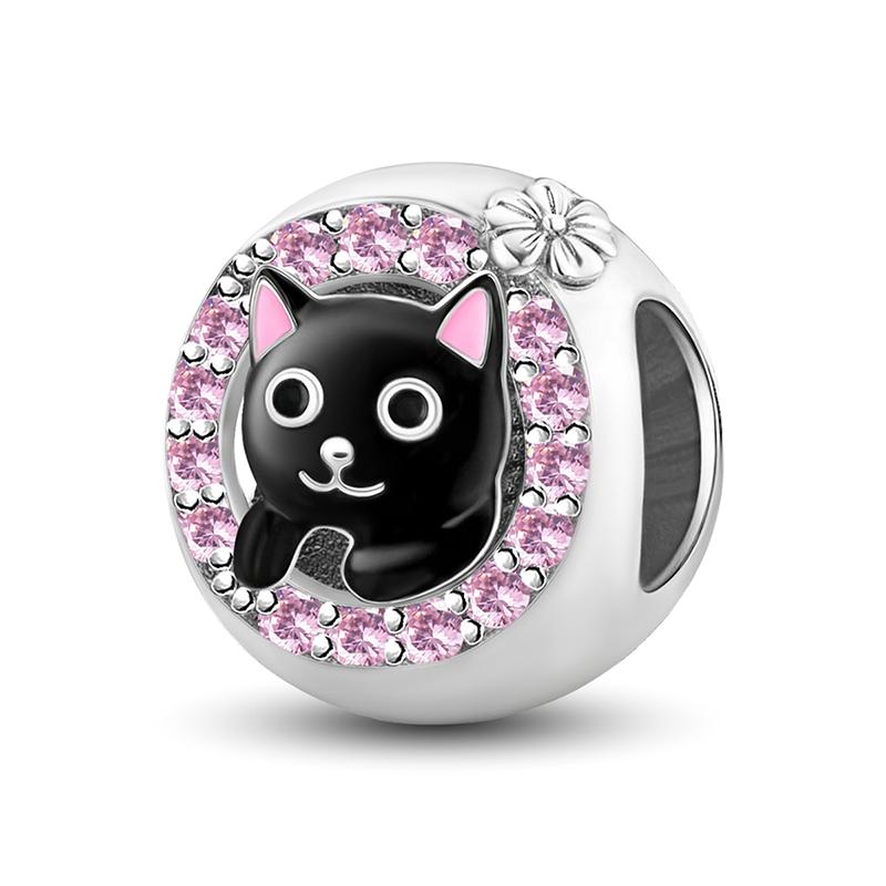 Copper Cute Black Cat Firefly Sausage Dog Charms Bead Fit Diy Bracelet Bangle Making Gift Of High Quality Jewelry