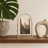 Press Footprint Frame Glass for Dried Flowers, Octagonal Metal Shadow Box with Floating Photo Clear Glass, Wall Hanging Plant Display Frame, DIY Craft