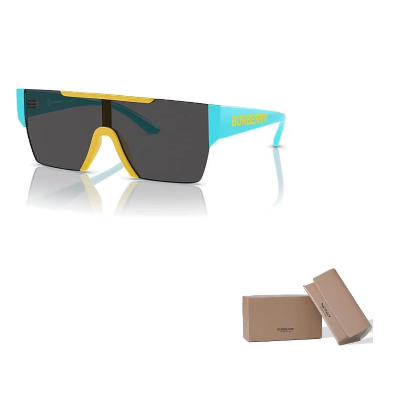 

Burberry Logo Temples Plate Frame Brow/Line Frame Sunglasses Kids Green F зелёный