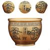 Messing Füllhorn Schale Gott des Reichtums Muster Handwerk Feng Shui Dekor Wohlstand Ornament für Innen