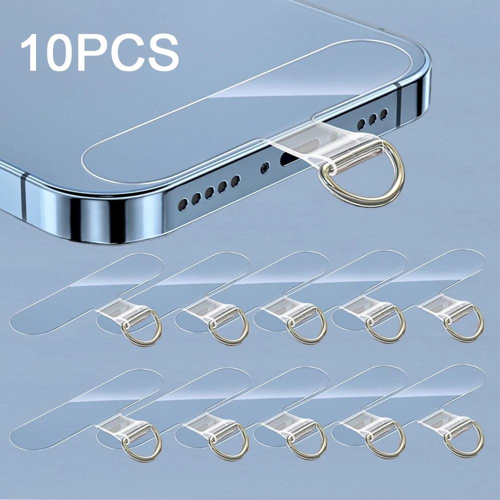 10/5/1 pz universale TPU cellulare anti-smarrimento cordino carta guarnizione nylon staccabile telefono cordino di sospensione cinghia patch tether pad