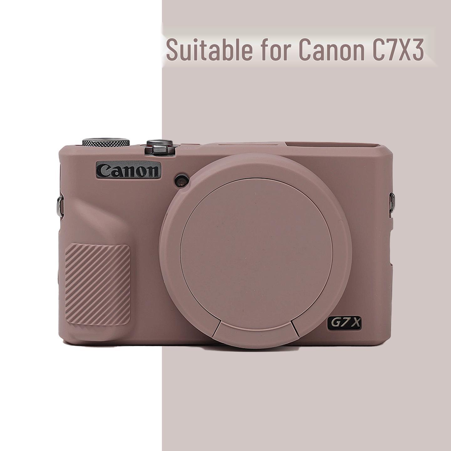 Силиконовый защитный чехол для камеры Canon G7X Mark III верблюд