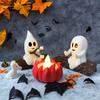44Pc Resin Ghost Bonfire Holiday Decoration Ornaments, Glossy Soul Bonfire, Roasted Marshmallows, Doll Set, Fun Halloween Decoration Ornaments.