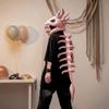 80/120CM Dinosaur Bone Head Hat Wearable Plush Dinosaur Costume  Party Outfit