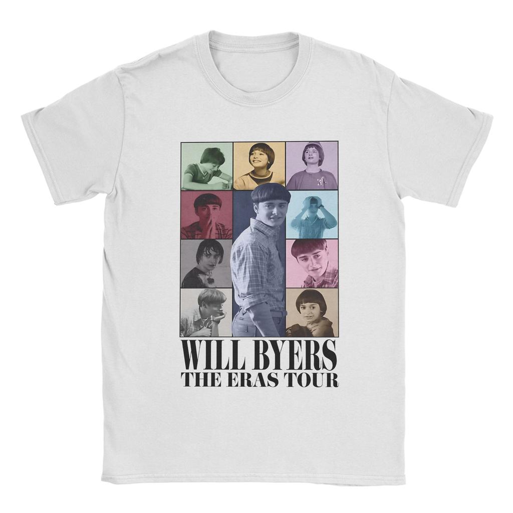 Men Women Printed Steve Harrington Will Byers T Shirt Tee Short Sleeve Cotton Tshirts Fans Gift Clothing