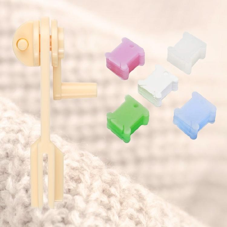 Practical Floss Bobbins with Floss Winder Embroidery Thread Bobbins Embroidery Thread Holder for Crafting
