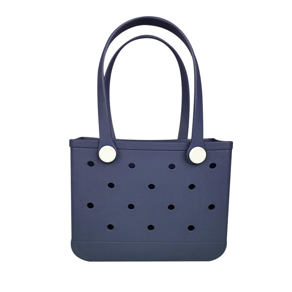 Expandable EVA Beach Pool Handbag: Fashionable, Solid Color, and Customizable