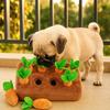 6/8 Hole Dog Carrot Pulling Toy Plush Soft Interactive Training Toys Bite Resistant Carrot Dog Toys Mental Stimulation