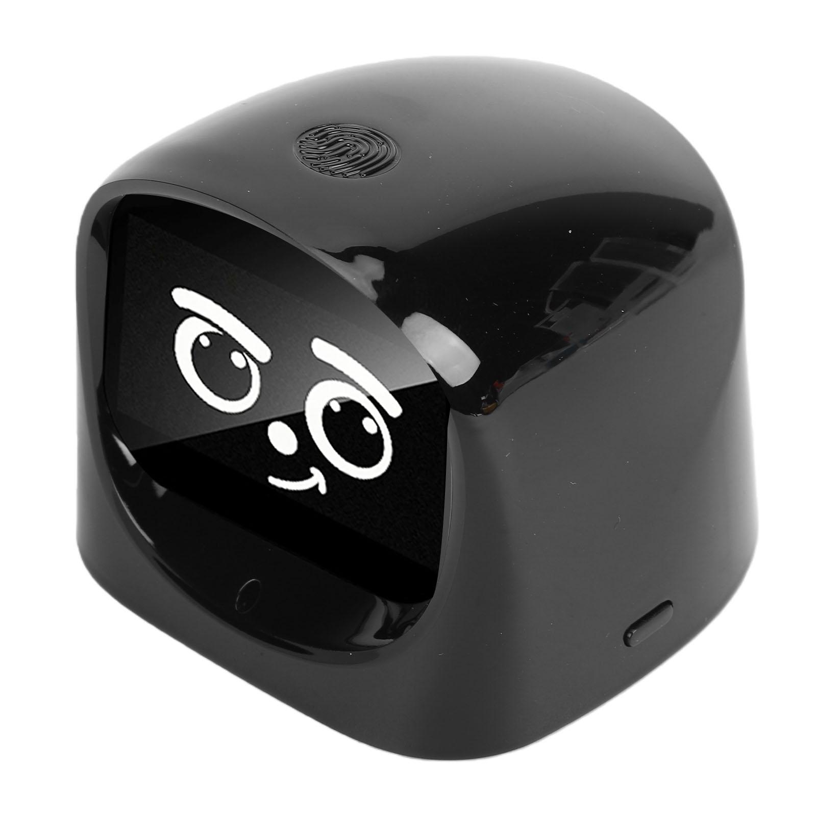 AI Car Robot Dashboard Emotional Expression Companion Interactive Intelligent Electronic Pet Companion Black чёрный