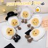 Peluche Mariée et Marié Œuf Souriant - Pendentif Cadeau Mignon et Créatif