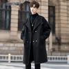 Men's Double-Breasted Mid-Length Trench Coat