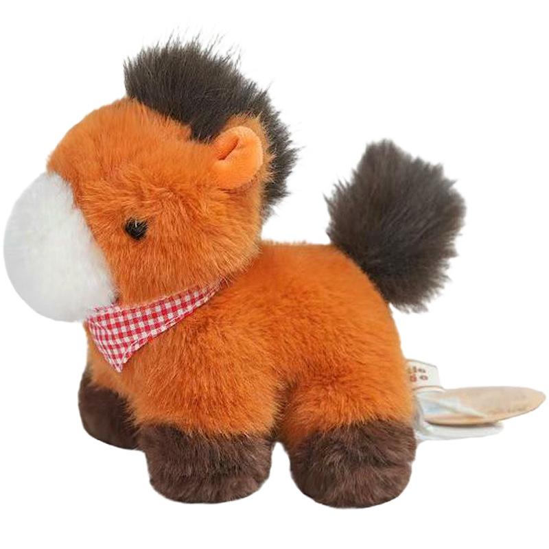 

Latest Cute Little Horse Doll Kawaii Stuffed Plush Toy Doll Cartoon Anime Cute Gift for Children s Birthday Christmas 18cm оранжевый
