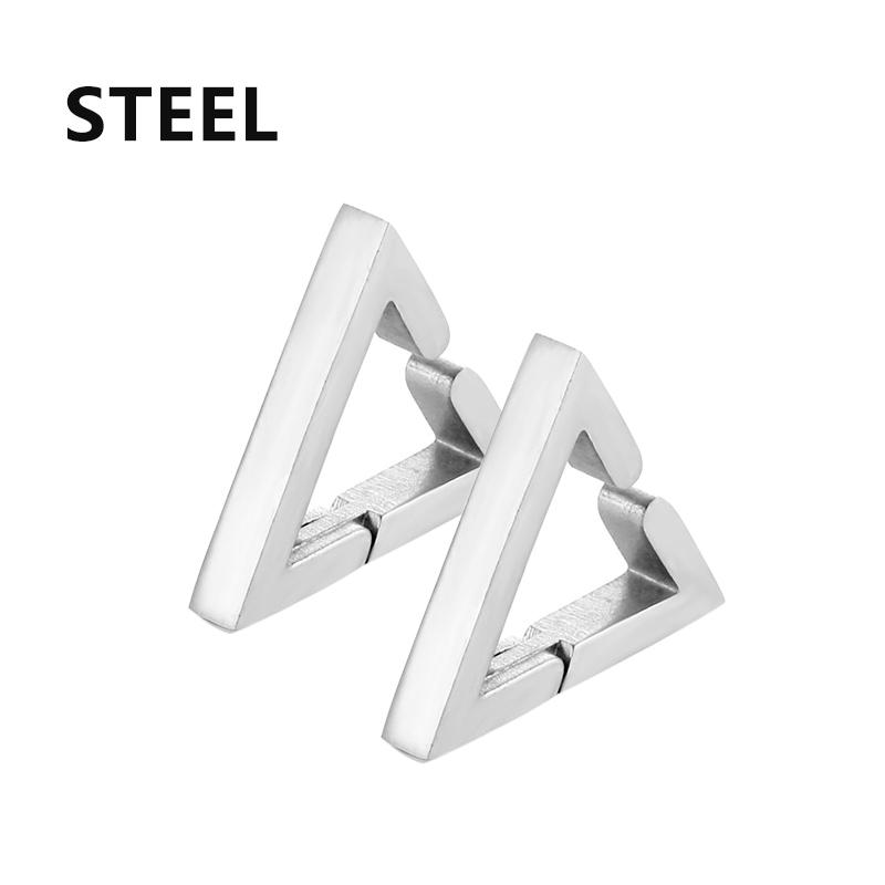 1 Paar Gothic Fake Ohrclip Creolen für Männer und Frauen Edelstahl Schmerzlos Nicht Piercing Fake Ohrringe Schmuck Geschenke