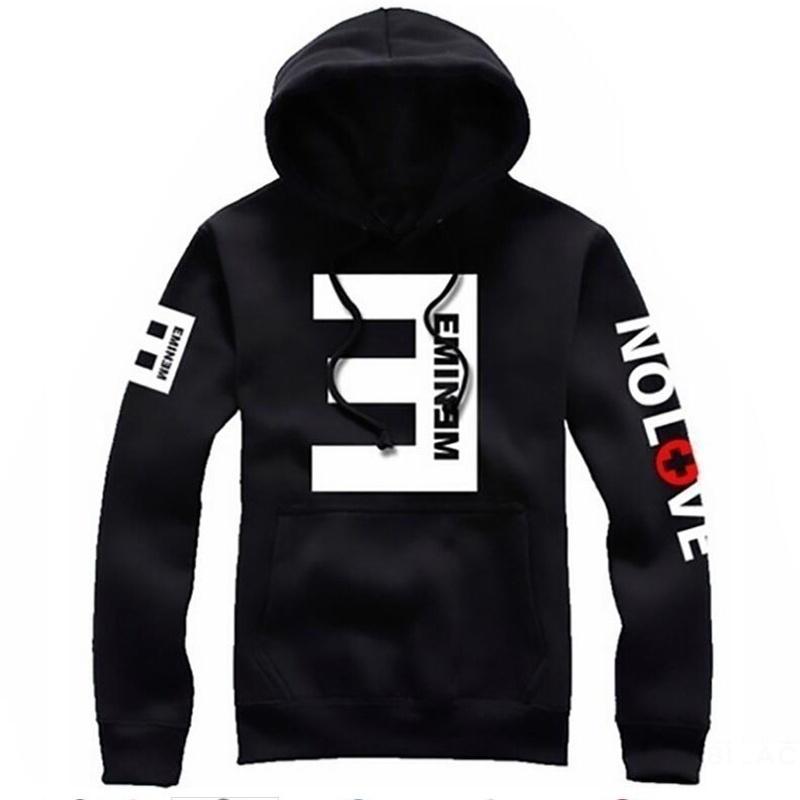 Мужские толстовки с капюшоном и длинными рукавами из хлопка с круглым вырезом и буквами L чёрный