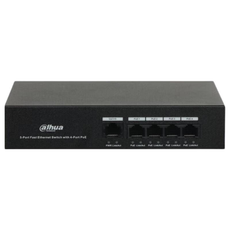 

Dahua 4-Port 100M PoE Network Switch CN plug (adapter included)