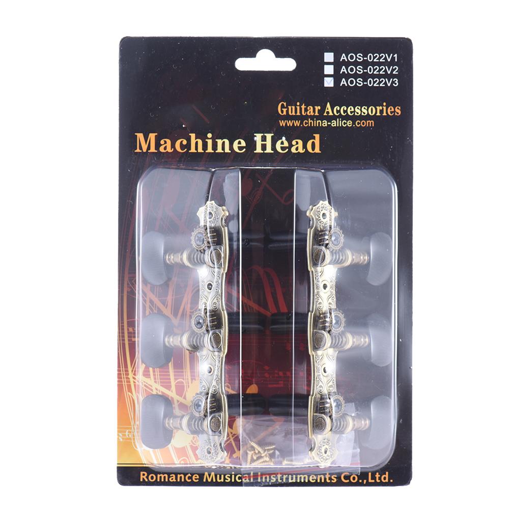 Alice 2 Pcs (L&R) Classical Guitar Tuning Peg Bronze Plated Acoustic Guitar Machine Heads 1 : 16
