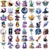 50 Transparent Cartoon Magic Planet Sticker Pack Waterproof Transparent PET Manual Material Decorative Guitar Notebook