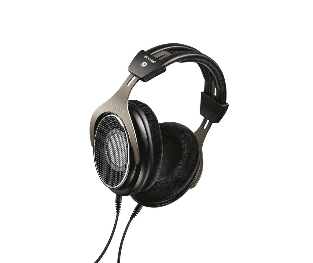 SHURE Professional Open Back HeadphonesSRH1840-BK Black Open Type Detachable Cable Studio [Manufacturer's Warranty 2 Years] Medium