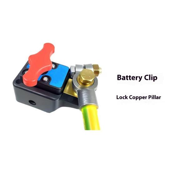 Battery Disconnect Isolator Switch 12-24V Universal Heavy Duty Brass Energy Saving Power Off Switch Smart Car Battery Disconnect Switch