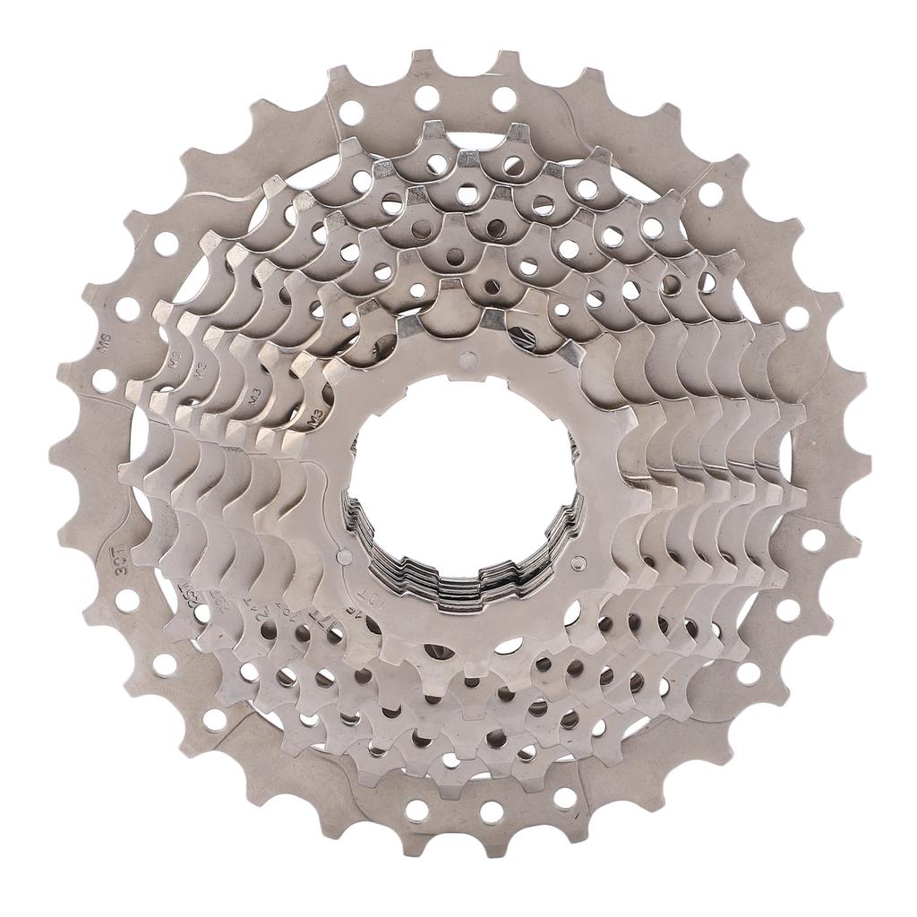 10 Speed Bike Cassette Nickel Chromium Steel 11‑30T Bicycle Cassette Flywheel for Road Folding Bike
