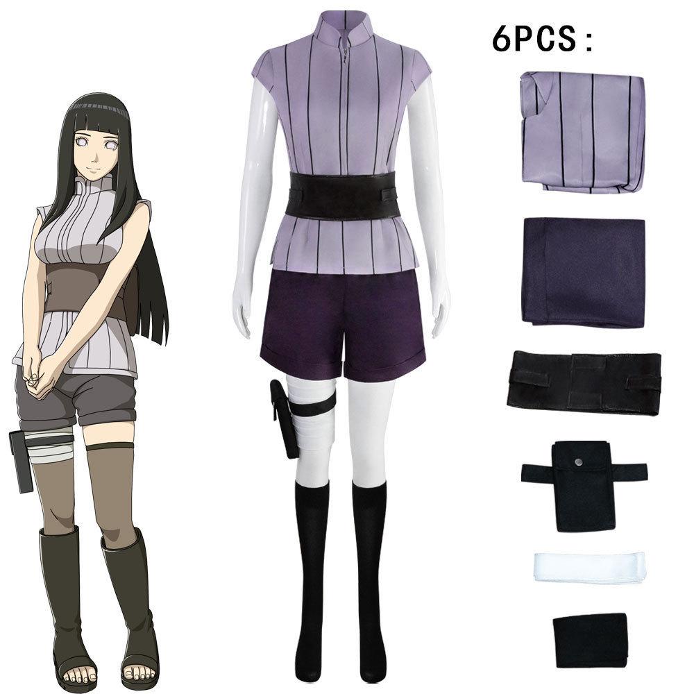 Halloween Anime Ninja Costume: Hinata Hyuga Cosplay for Comic Con Role-Playing